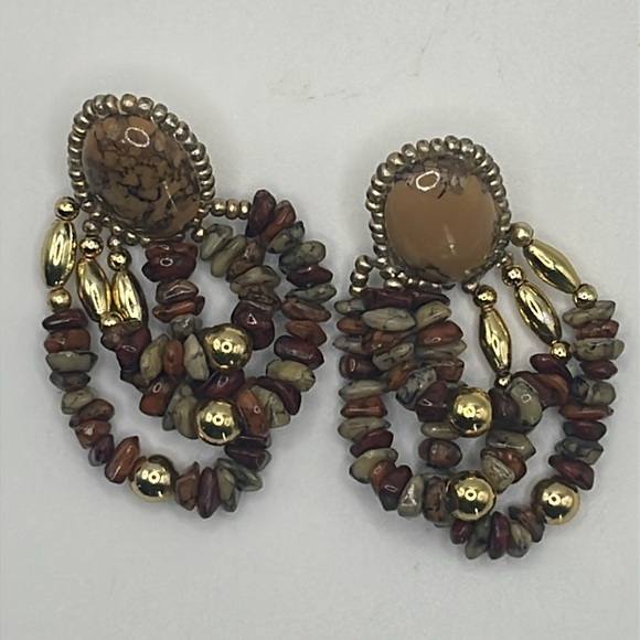 Hand Stitched Earrings - Picture 6 of 7